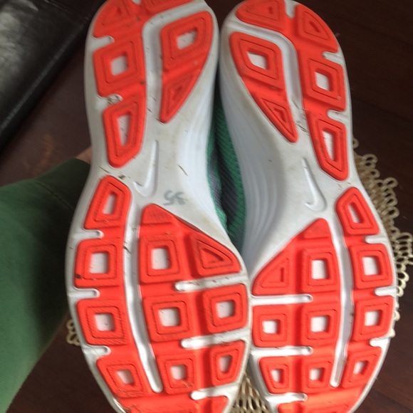 Mint green & gray Nikes - Picture 3 of 3